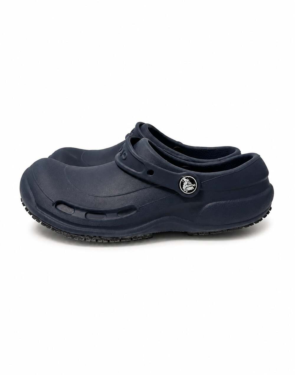 Crocs Unisex Bistro Work Slip-Resistant Navy Clogs M7/W9